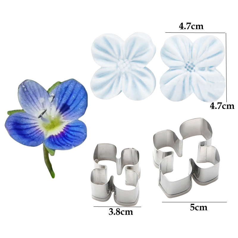 스타일 10(네잎 꽃 스테인레스 스틸 커팅 몰드 실리콘 몰드) M2919 SSM018