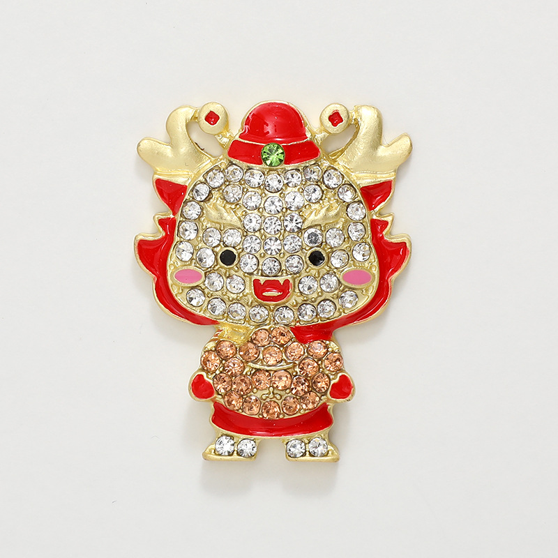 Nuovi accessori per gioielli per bambini carini Custodia per telefono fai-da-te che attacca il diamante del drago anno la celebrazione fortunata del fiore della scarpa in lega_voghion.com