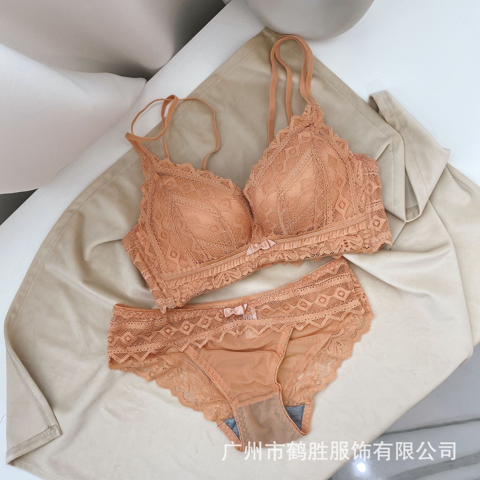 Ventas directas de fábrica Comercio electrónico transfronterizo Sudeste de Asia Vietnam Tailandia Lace de mujer delgado pecho pequeño recogido sujetador Tovin image 9
