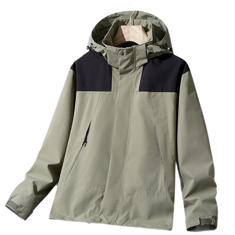 Chaqueta de una sola capa para exteriores, hecha a medida, informal, para hombre y mujer, disponible en varios colores, gruesa e impermeable.