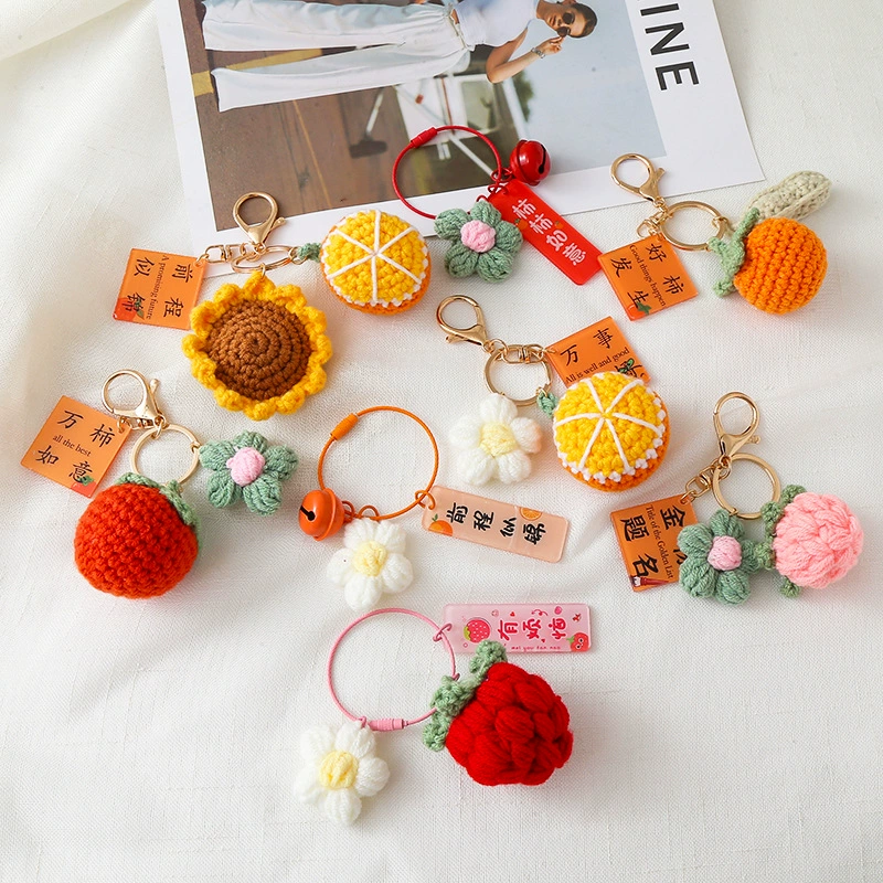 Волосы вязаные крюки для ключей мешки для фруктов