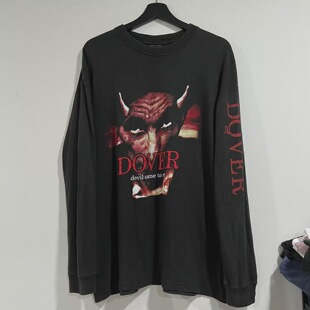210g heavy ElectronicNomad washing master 90 s retro Dorer antique long sleeve T-shirt