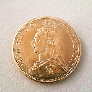 Antique Crafts 6 Brass Materials of Different Years Copy Queen of England (1887-1892)