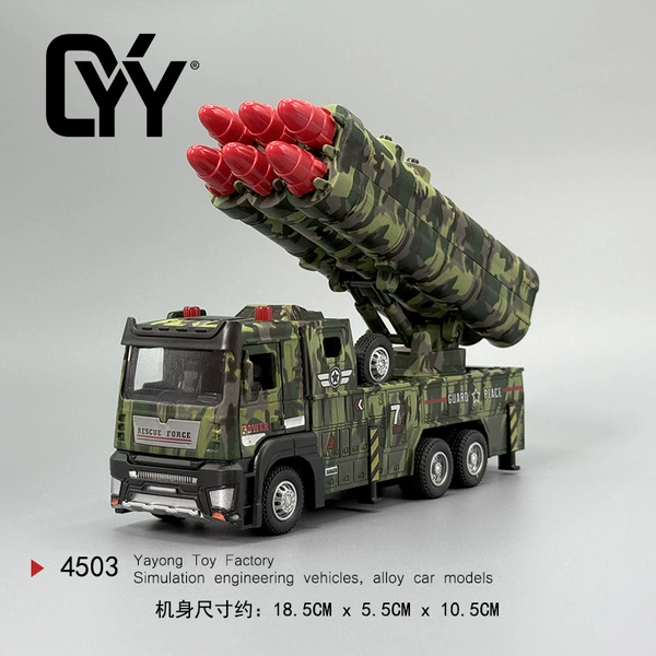 Metal lightweight alloy car with light, sound effects, can launch