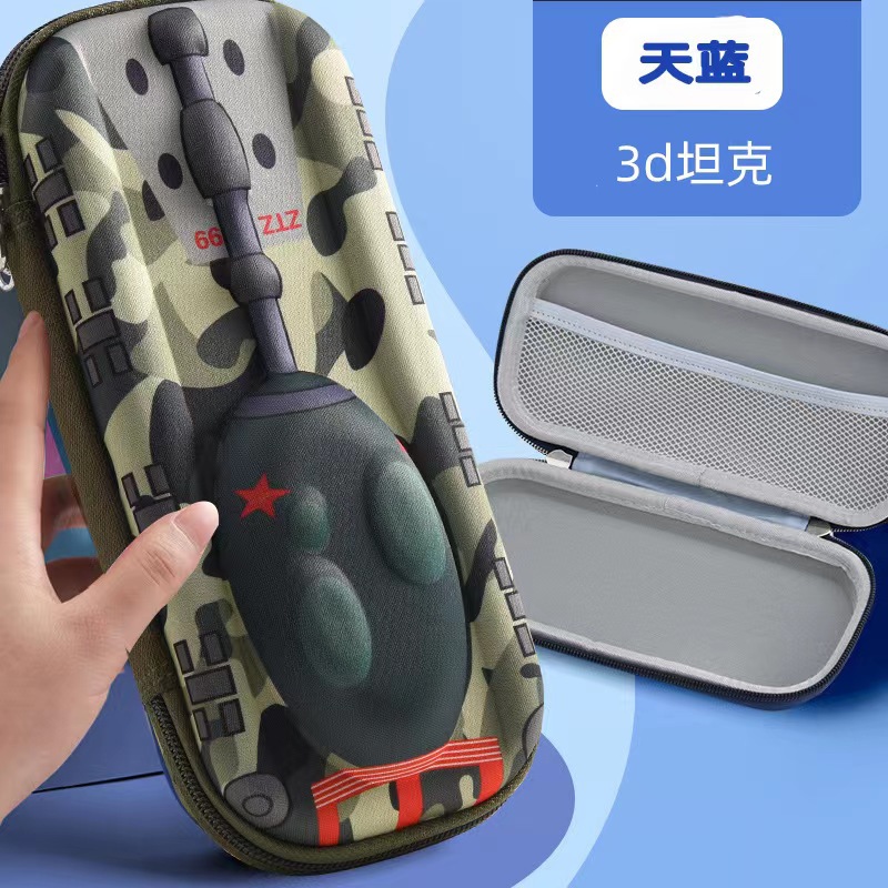 Caja de lápices niños 3d caja de papelería tridimensional niños papelería caja de lápices de gran capacidad estudiante de escuela primaria astronauta caja de lápices