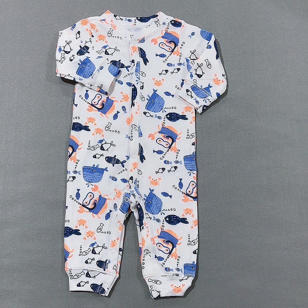 Comercio exterior orden original cuatro estaciones de larga escalada bebé mono transfronterizo puro algodón mameluco bebé mono