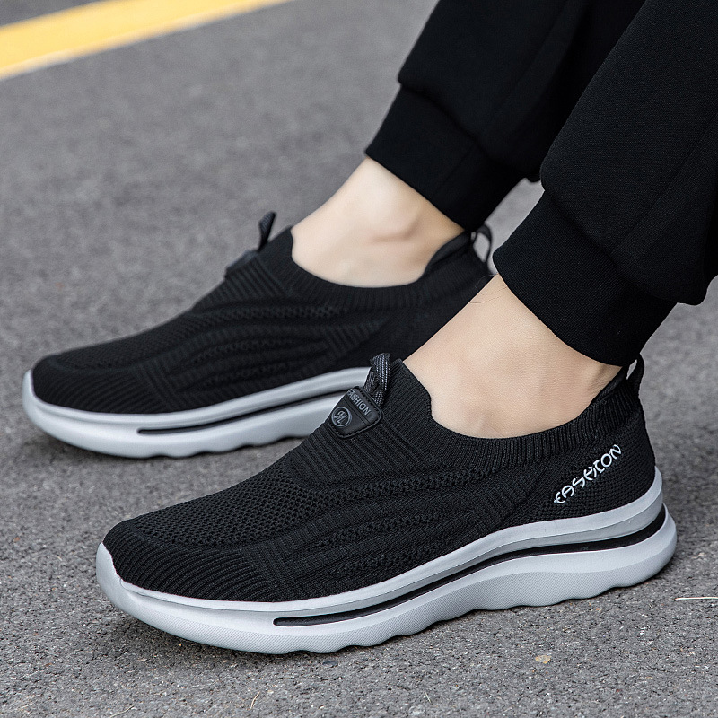 Nuevos zapatos de malla de primavera y otoño, zapatos de caminar de edad avanzada, zapatos deportivos ligeros y cómodos, un cabello