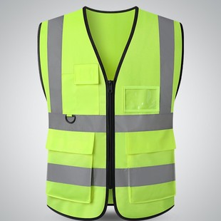 LIKAI Reflective Vest Safety Vest Workers Reflective Clothing Traffic Construction Clothes Fluorescent Construction Clothing Printable