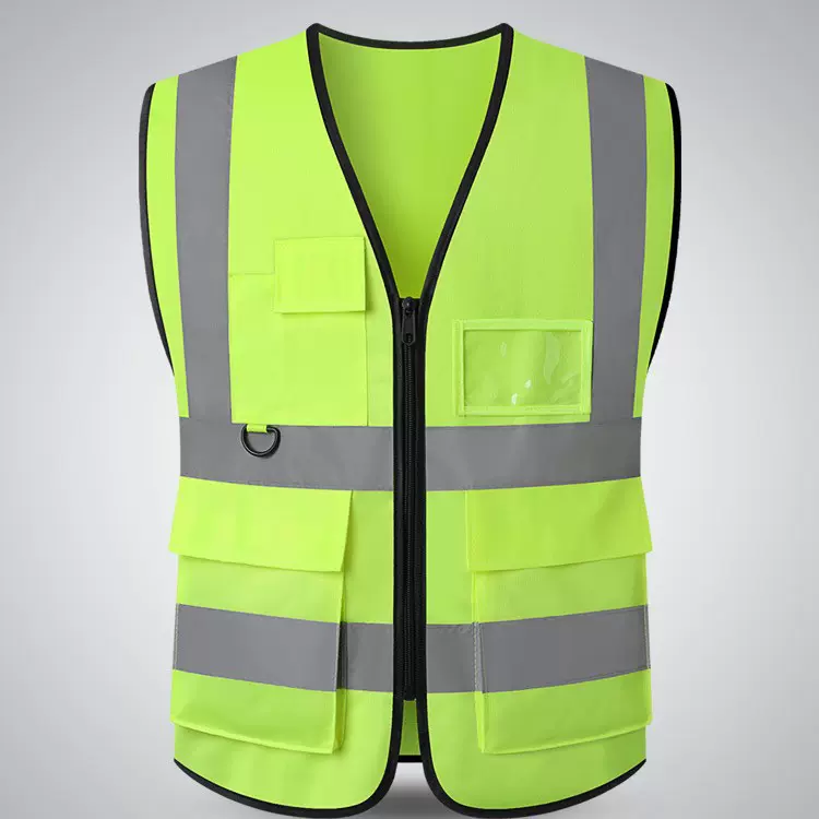 LIKAI反光背心安全马甲工人反光衣交通施工衣服荧光工地服可印字