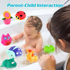 洗澡玩具宝宝婴儿戏水玩具搪胶小动物捏捏叫赠品地摊玩具儿童礼品