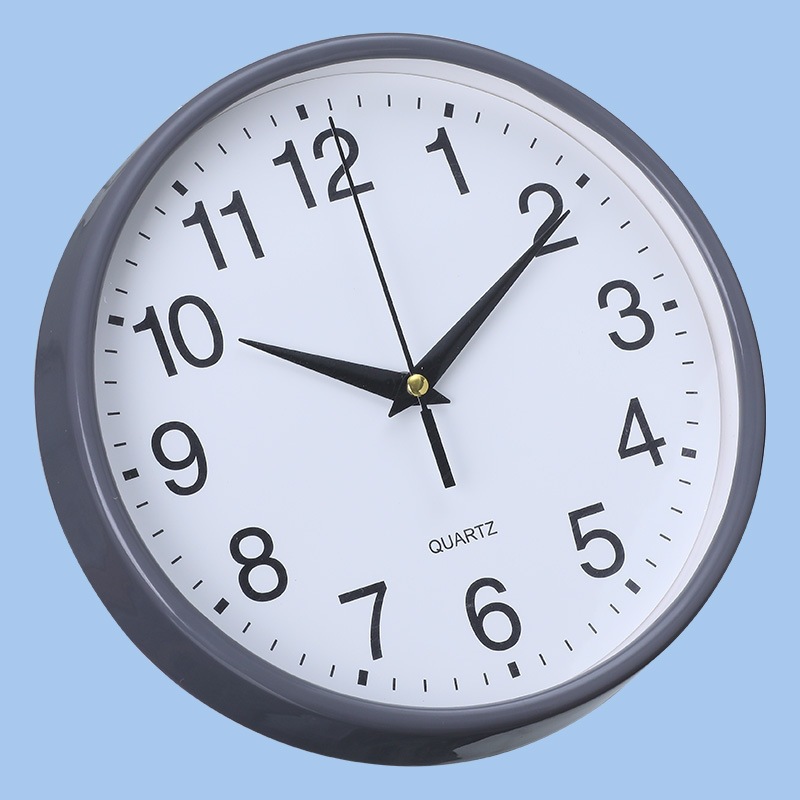 Salón de estar reloj de pared doméstico estudio decoración de dormitorio redondo reloj de pared decoración digital de hotel reloj simple