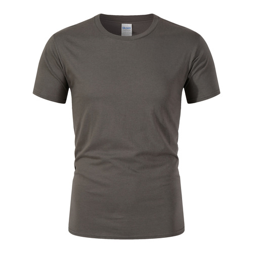 Summer solid color crew neck short sleeve exercise fitness quick-drying mesh breathable top plus size advertisement shirt workwear