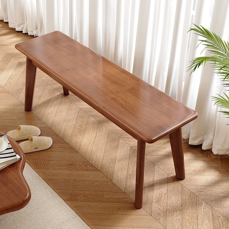 Nordic Solid Wood Long Bench, Living Room Dining Table Bench, Modern Light Luxury Wooden Bench, Bed End Shoe-Changing Bench, Sofa Tea Table Bench