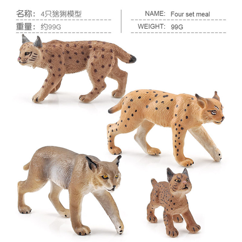 Simulación transfronteriza animal del bosque CATx modelo de juguete para niños gato cognitivo CATx Castor salvaje decoración adornos