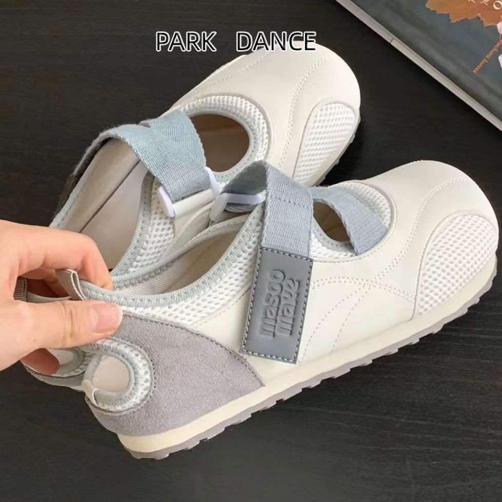 2024 verano nuevos zapatos puff velcro mary-zhen zapatos de piso plano de moda versátil zapatos de skate casuales para niños