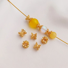14K����ɫ���U���p�滨���ֹ�����diy����朸����Ʒ���