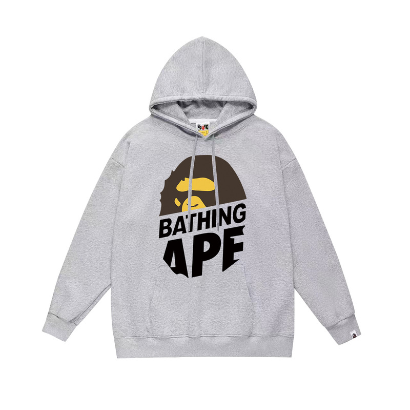 BAPE猿の頭の潮のブランドの片面のプリントは帽子の衛衣の秋冬の新型のヒップホップの潮流の男女の同項の純綿になります。|undefined