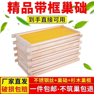 带框巢础成品巢框意蜂杉木巢基蜜蜂蜂箱养蜂工具包邮精品巢框带框