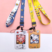 卡套证件学生饭卡公交地铁门禁查理露西带挂绳ins羊城通可爱卡通
