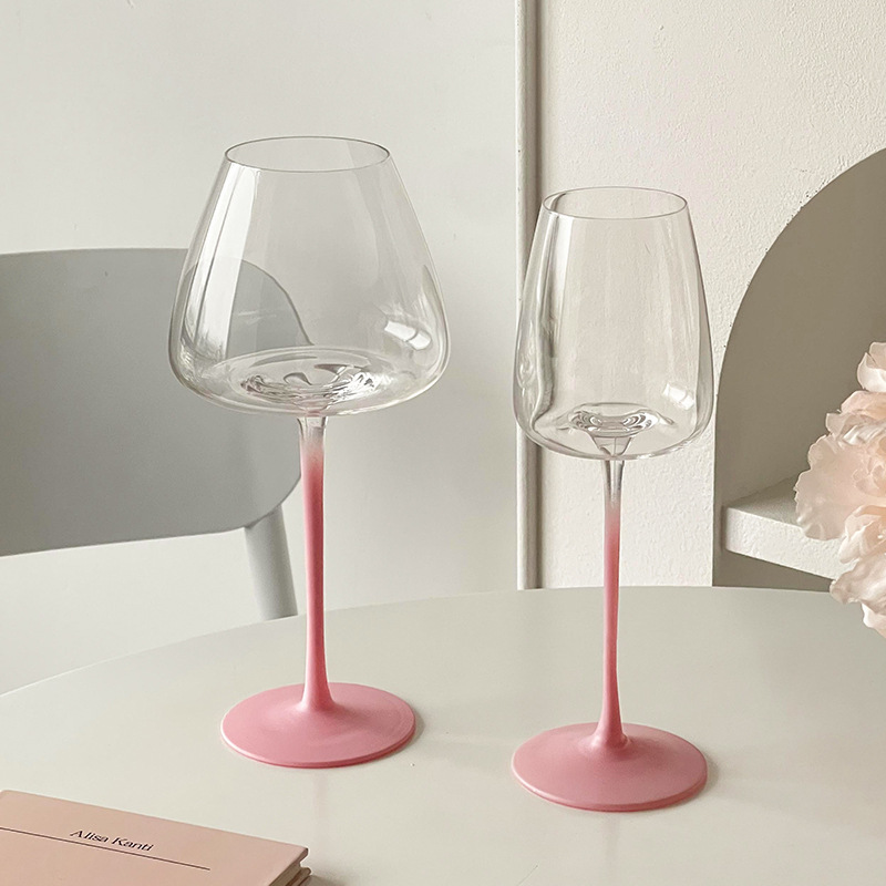 Vaso de vino francés de alto valor creativo de lujo ligero casero de vidrio de alta calidad copa de champán vino blanco copa de vino tinto