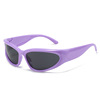 Sunglasses suitable for men and women, fashionable street bike for cycling, glasses, punk style