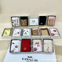 2025 New Ladies Card Holder Wallet, European & American Retro Fruit Cherry Blossom Contrast Color Trendy Coin Purse