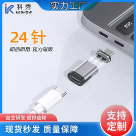 Typec转接头多功能磁吸转换头240w适用苹果PD快充电脑手机数据线