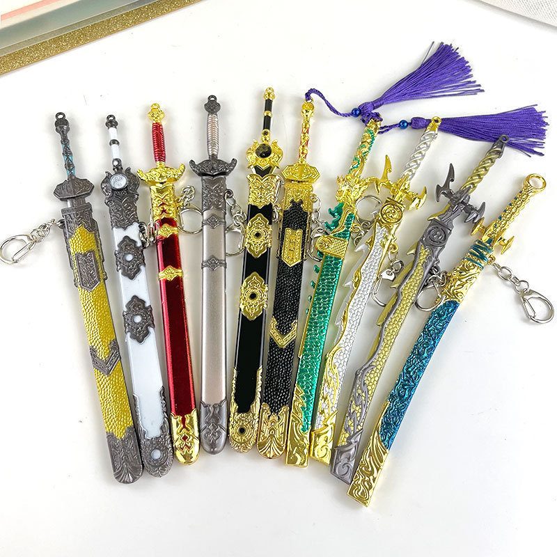 【22cm Anime Swords】Collection of Alloy Game Peripheral Replica Swords Crafts Toys Manufacturer Wholesale