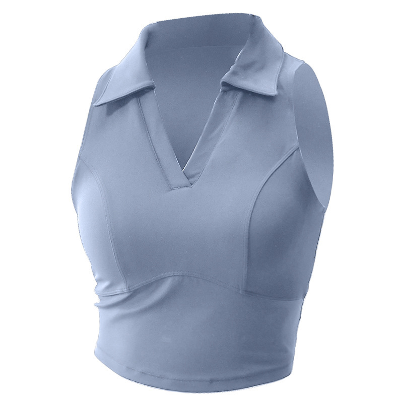 Cross-Border Shock-Proof Outer Wear Yoga Clothing Polo Tennis Training Running All-In-One Sports Bra