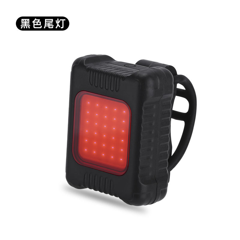 Luz delantera de bicicleta transfronteriza mini USB cargable para montar por la noche al aire libre linterna de luz intensa de advertencia de montar conjunto de luz trasera