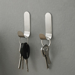 1427 Strong 304 stainless steel hooks, 8 pieces, kitchen and bathroom sundries hanging rack, key sticky hook, coat hook behind door