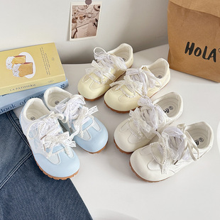 Pall Cute Forrest Gump Shoes Women 2025 Spring and Summer New Silk Satin Pearl Ribbon Casual sneaker B3529