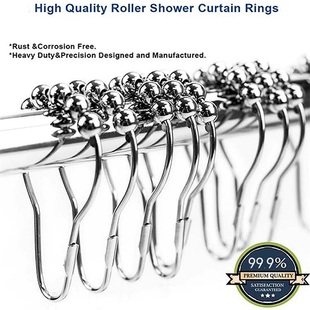 ll ball hanging ring stainless steel shower curtain ring gourd metal solid mildew and rust proof curtain buckle hook ring hanging