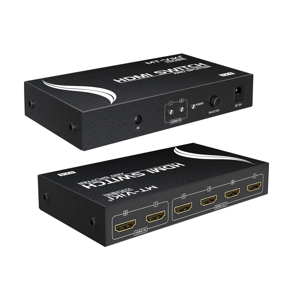 Maxtor Vimo HDMI 2-in-4-out переключатель 2х4 сплиттер HD с пультом MT-HD2-4