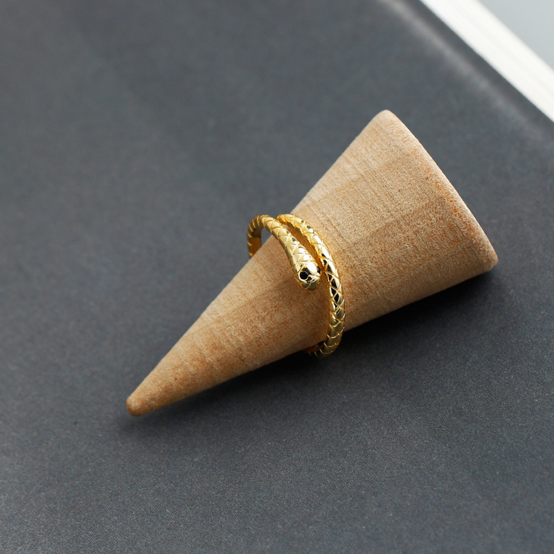 Fashion Snake Sterling Silver Plating Open Ring 1 Piece