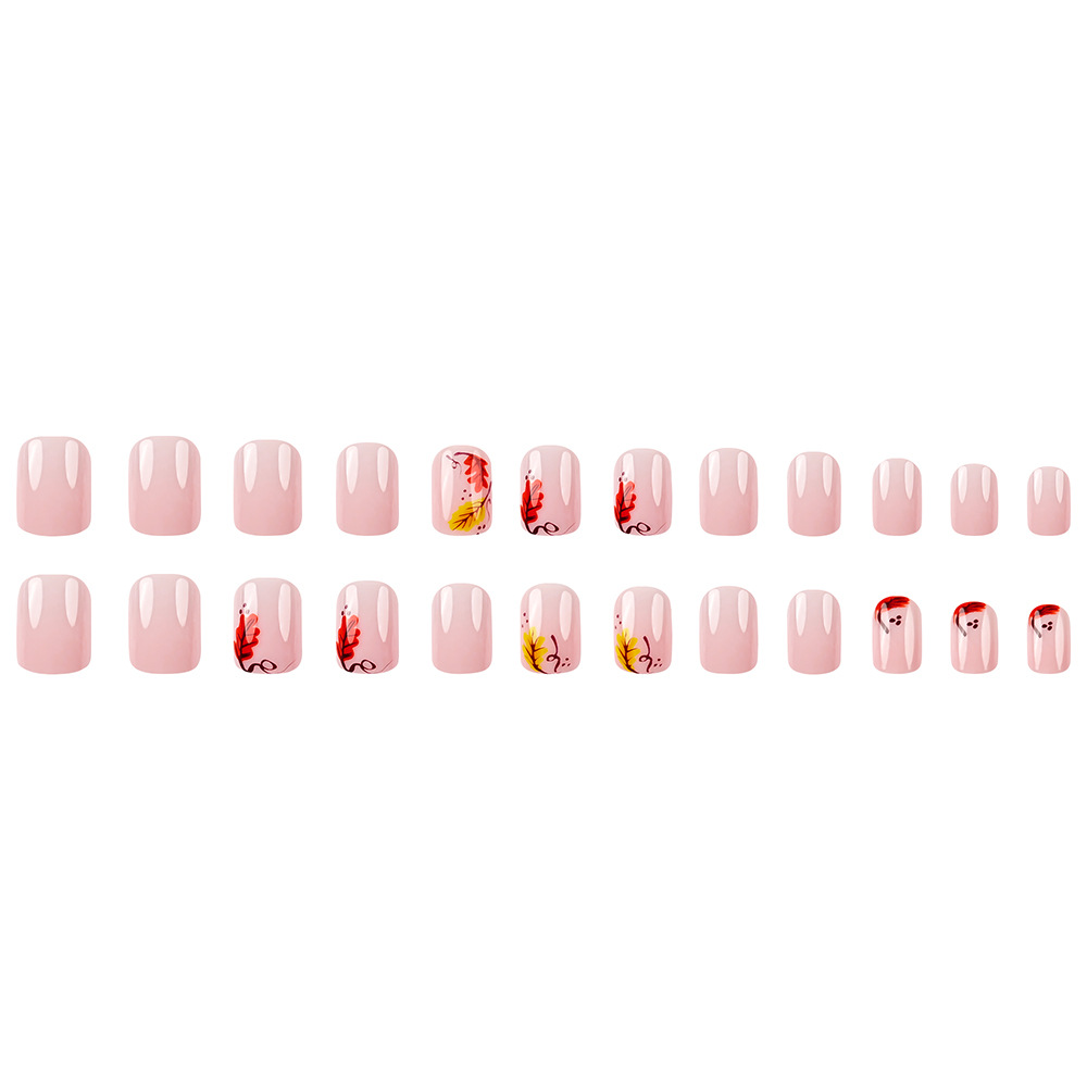 Europa y los Estados Unidos venden un parche de uñas cuadrado simple blanco de uñas parche de uñas de alto nivel de otoño dorado para usar uñas
