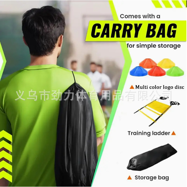 Cross-Border Football Training Agility Ladder Soft Ladder Rope Ladder Agility Ladder Physical Training Basketball Training Equipment Available for Foreign Trade