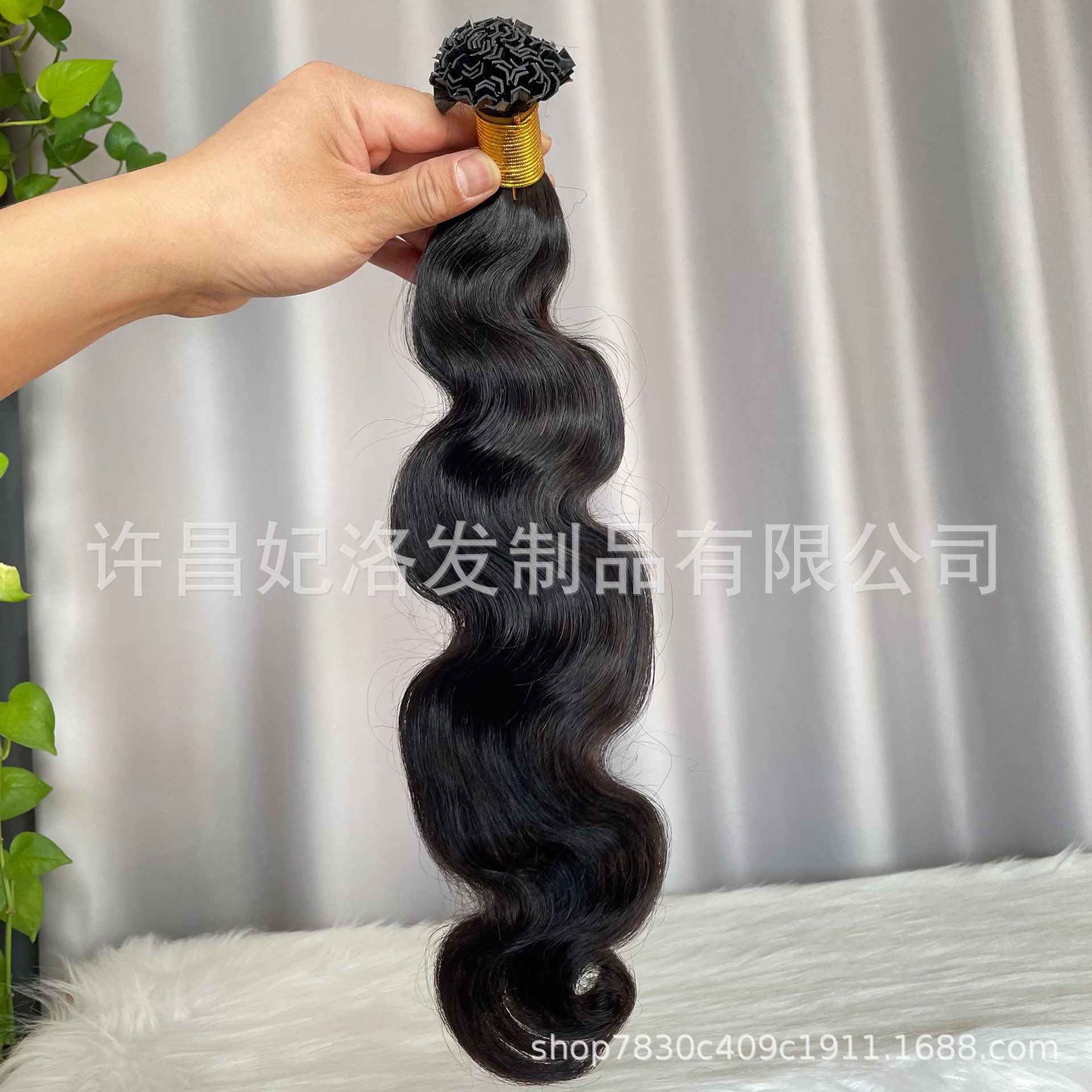 Feiluo K Tip Hair Extensions Body Wave Straight Human Hair