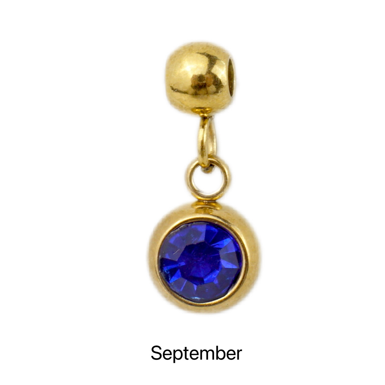 10g Weight Pendant Jewelry Making Type Birthstone Inlay Material DIY Jewelry Accessories Classification 5 PCS/Package Quantity 304 Stainless Steel Material Round Pattern All Seasons Season Simple Style Style 5 PCS/Package 304 Stainless Steel Birthstone Round Pendant 6