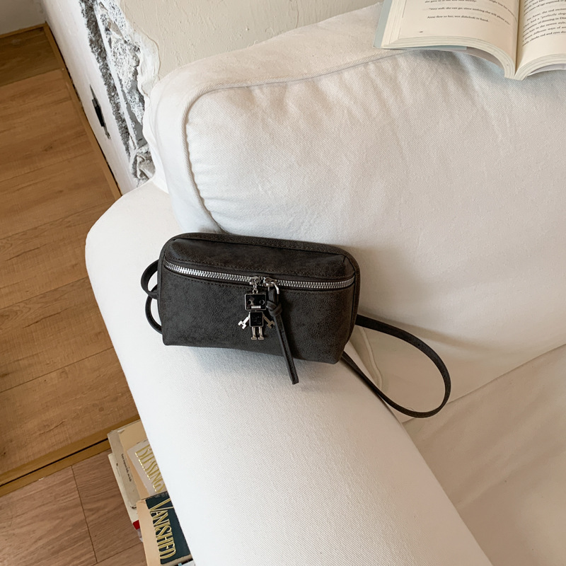 Exquisita mini bolso de nicho de gamuz, bolso de moda versátil, bolso de mochila retro de gamuz, bolso de cambio diario de lápiz labial