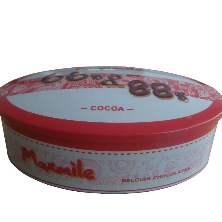 马口铁椭圆形巧克力罐 椭圆巧克力罐 2019年热销巧克力罐