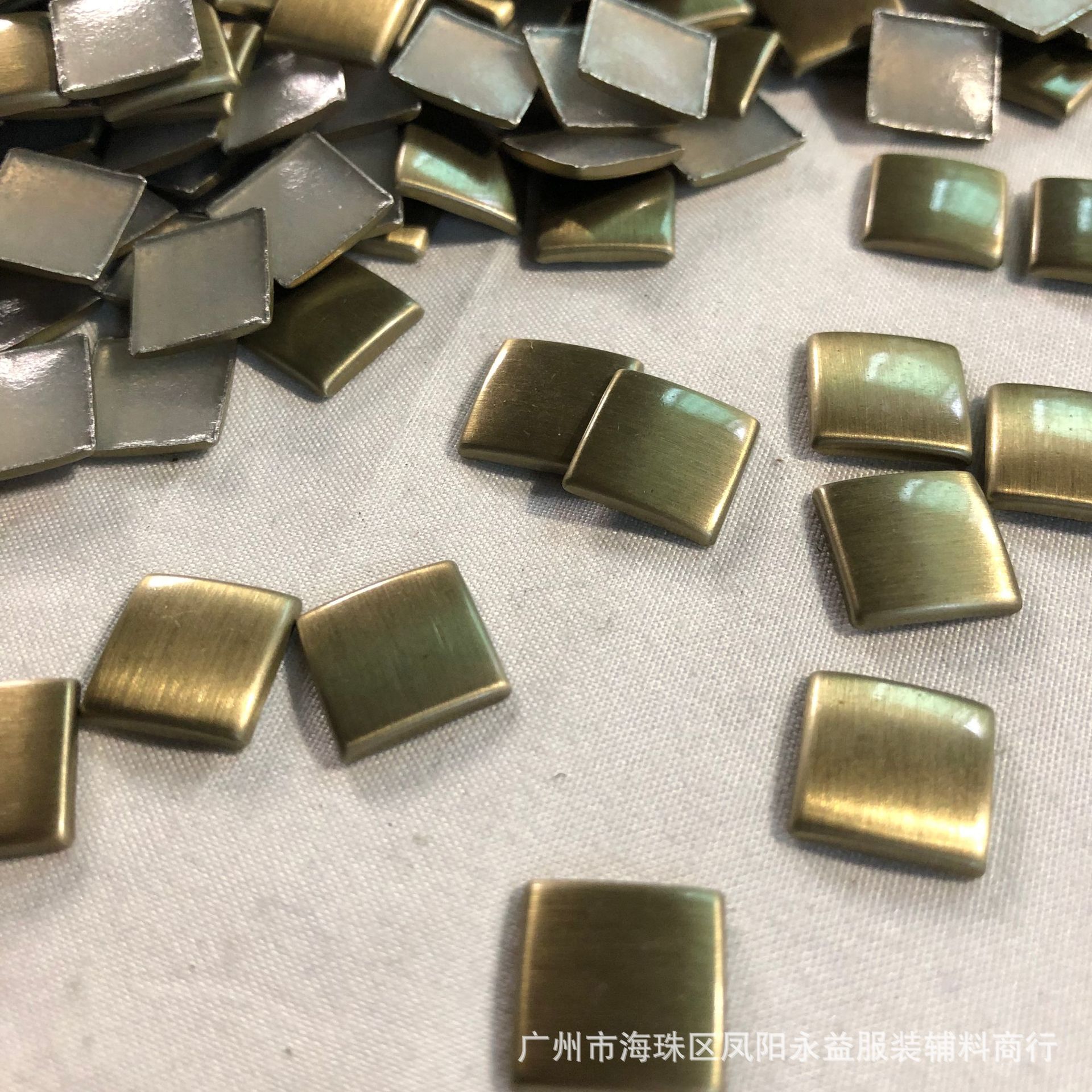 服装辅料饰品烫图烫画烫钻金色箱包配件进口铝烫片八角片韩半圆珠