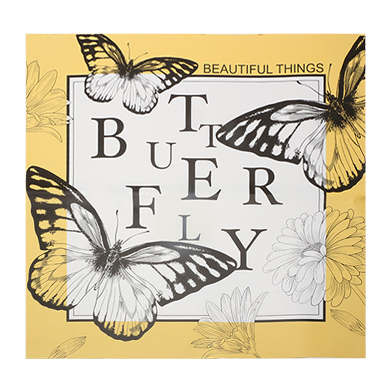 Huaxi Dream Butterfly Paper embalaje de flores comercio exterior transfronterizo al por mayor florista bouquet Ouyaday papel de regalo de flores