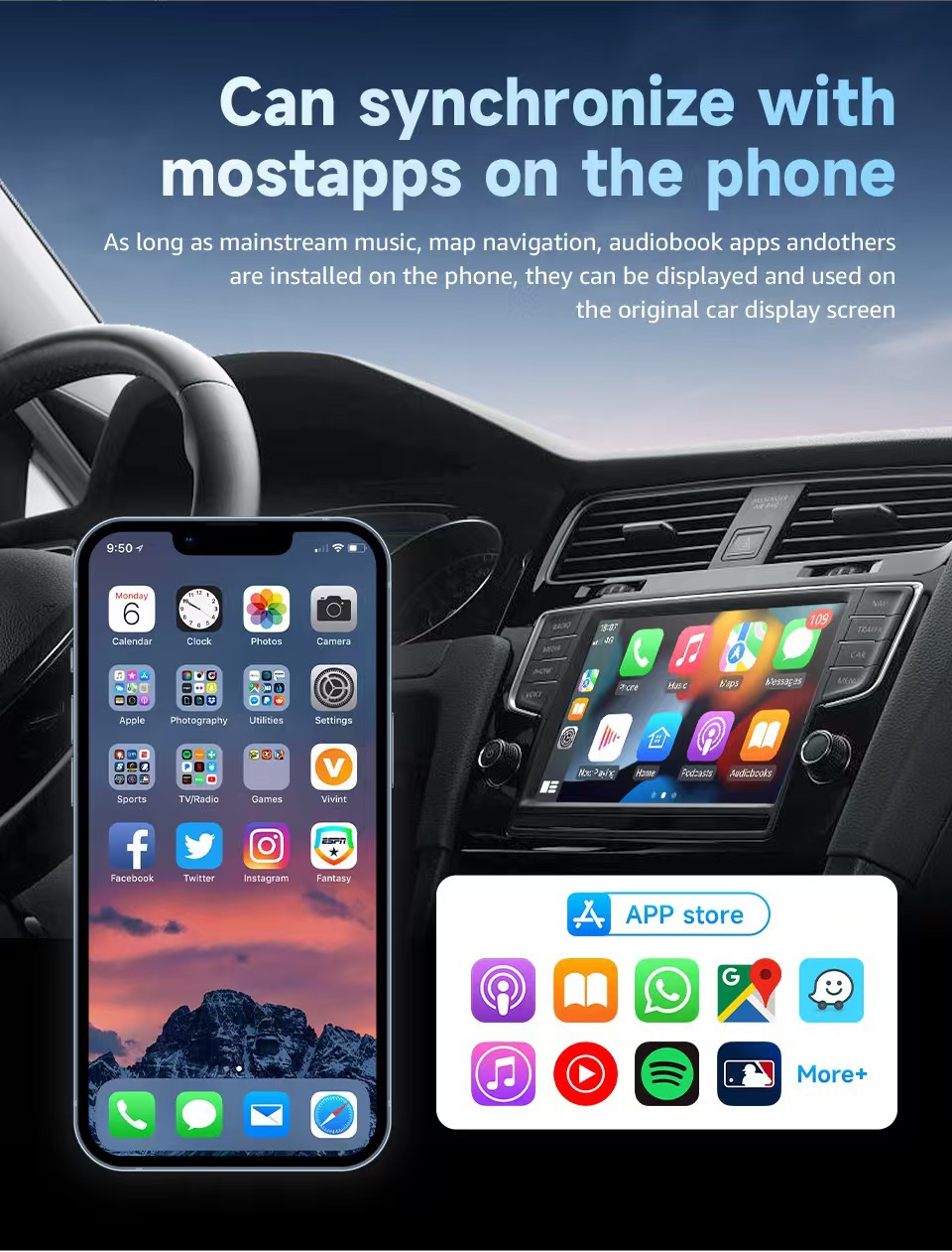 Wireless Carplay Box Apple Android Smart Car Connectivity Box Car Carplay Adapter