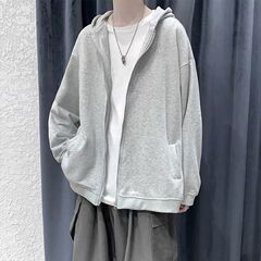 帽子の衛衣の男性の潮insの韓国版の潮流は秋冬の上で服のゆったりしていてかっこいいカップルの服装を合わせて綿毛のオーバーをプラスします。