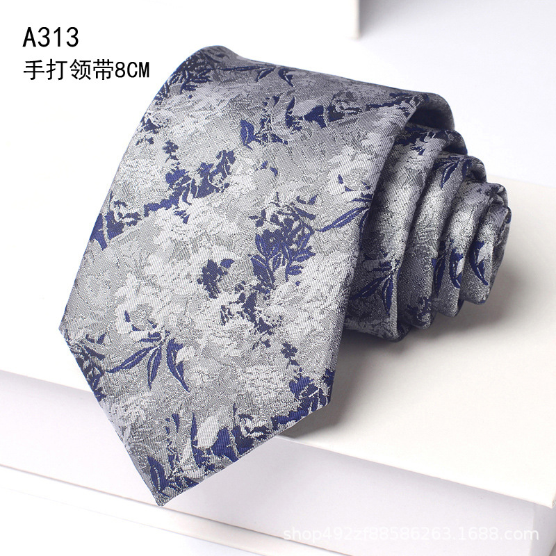 핸드 스탬프 [8cm] A313 그레이 블루 아트 플라워-4