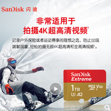 适用 闪迪（SanDisk）A2 1TB TF（MicroSD）存储卡 V30 U3 4K 至