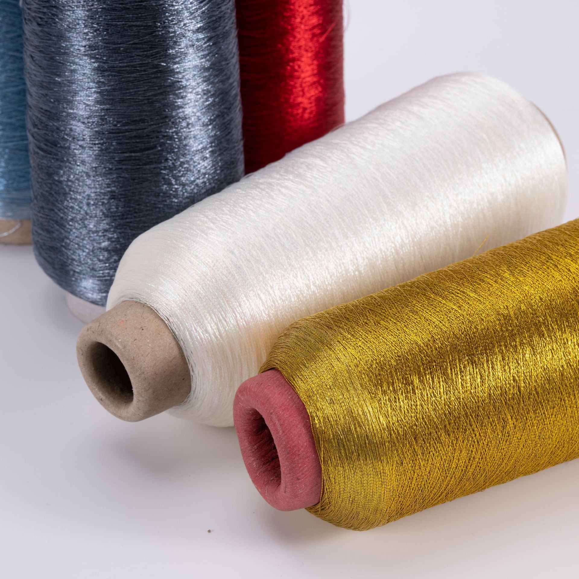 Cross-stitch single stranded metal thread, colored bright silk embroidery thread matching thread, five-colored thread, gold and silver thread DIY axis wholesale