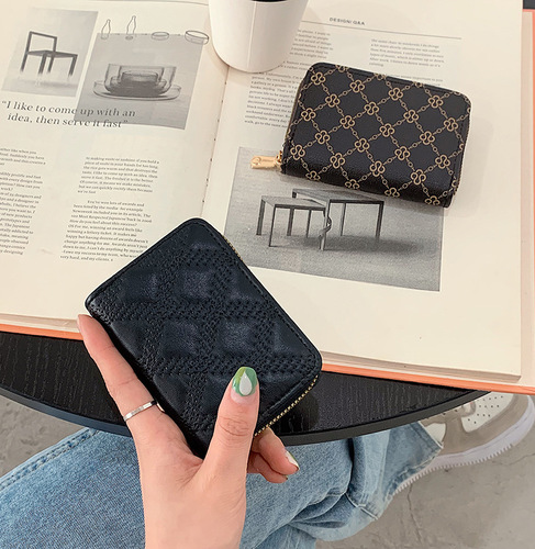 Card holder, large capacity, multiple card slots, driver's license jacket, men's and women's laser gold and silver integrated, exquisite, high-end and compact