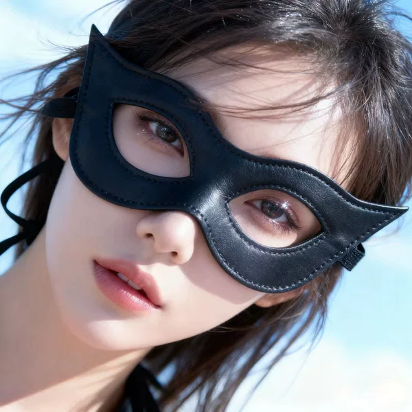 Cross-Border Spot Halloween Costume Leather Mask Cosplay Props Masquerade Party Mask Catwoman Mask
